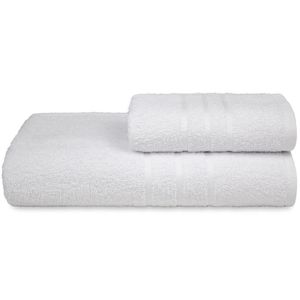 Jogo Toalha Hotel 2 Peças Alta Absorção - Profissional Prata - Branco