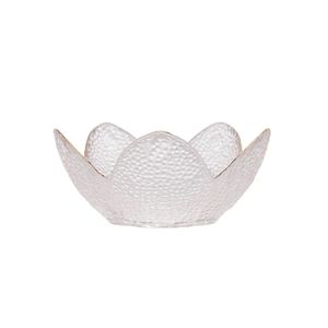 Bowl Flower Hammer Gold Martelado 290ml Borda Dourada