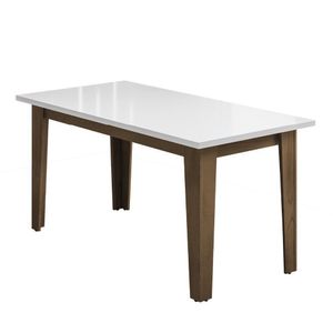 Mesa Miami 1,60m Cedro - Off White Dobuê Cedro - Off White