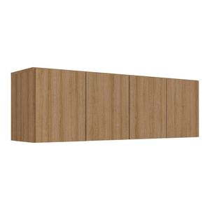 Armário De Cozinha Aéreo 4 Portas Multimóveis Mp2156 Rustic Rustic