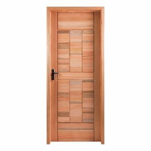 Kit Porta Pronta Maciça 214x89cm Eucalipto Direita Pm96 Cruzeiro Portas