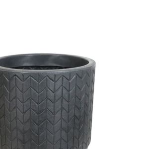 Vaso Marajoara C 38 X 35 Cm Cor 18 - Antique Preto
