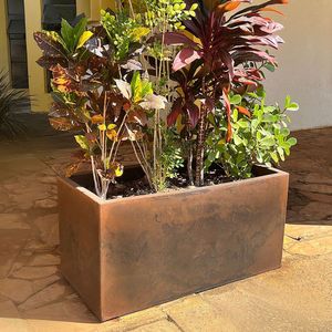 Jardineira Cubo 80 X 40 Cm Cor 09 - Antique Rusty