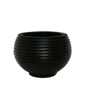 Vaso Bromélia 32 X 32 Cm Cor 04 - Preto Sólido