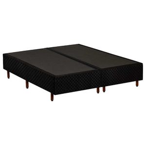 Cama Box Base King Universal Rústico Black (193x203x25) - Polar