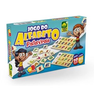 Jogo Do Alfabeto Palavras Mad. 40 Pçs Ref 71