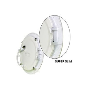 Painel Led Redondo 18w Embutir Diâmetro 22 Bivolt Alumínio | Kiclaro Branco Quente - 3500k