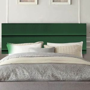 Painel Estofada Argentina 195cm King Size Para Cama Box Quarto Suede Verde - Gat Magazine