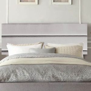 Painel Estofada Argentina 160cm Queen Size Para Cama Box Quarto Suede Cinza Claro - Gat Magazine
