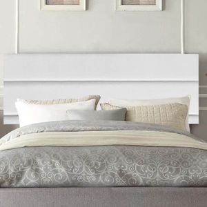 Painel Estofada Argentina 140cm Casal Para Cama Box Quarto Corino Branco - Gat Magazine