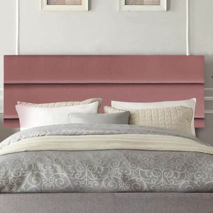 Painel Estofada Argentina 140cm Casal Para Cama Box Quarto Suede Rose Gold - Gat Magazine