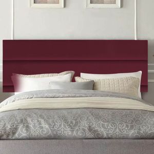 Painel Estofada Argentina 140cm Casal Para Cama Box Quarto Suede Bordô - Gat Magazine