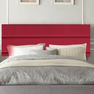 Painel Estofada Argentina 140cm Casal Para Cama Box Quarto Suede Vermelho - Gat Magazine