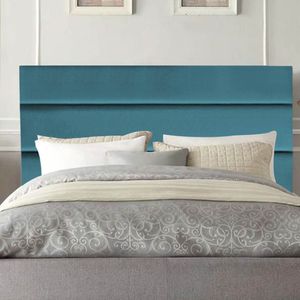 Cabeceira Estofada Argentina 140cm Casal Para Cama Box Quarto Suede Azul Turquesa - Gat Magazine