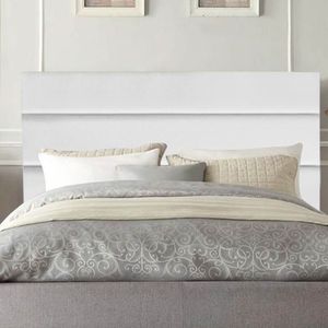 Cabeceira Estofada Argentina 160cm Queen Size Para Cama Box Quarto Corino Branco - Gat Magazine