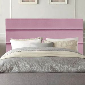 Cabeceira Estofada Argentina 140cm Casal Para Cama Box Quarto Suede Rosa Bebê - Gat Magazine