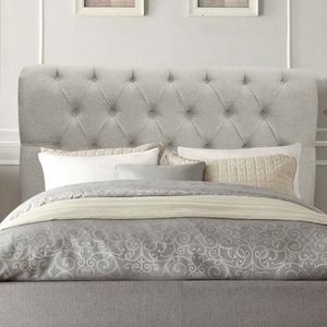 Cabeceira Estofada Paris 160cm Queen Size Para Cama Box Quarto Linho Bege - Gat Magazine