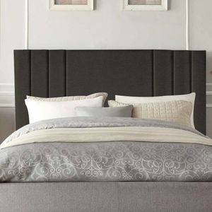 Cabeceira Estofada Grécia 90cm Solteiro Para Cama Box Quarto Linho Marrom - Gat Magazine