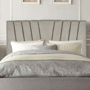 Cabeceira Estofada Bélgica 160cm Queen Size Para Cama Box Quarto Linho Bege - Gat Magazine