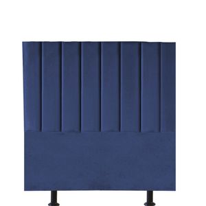 Cabeceira Estofada Carla 90cm Solteiro Para Cama Box Quarto Suede Azul Marinho - Gat Magazine