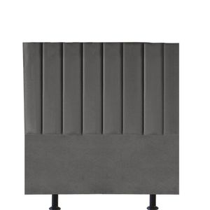 Cabeceira Estofada Carla 100cm Solteiro Para Cama Box Quarto Corino Cinza - Gat Magazine