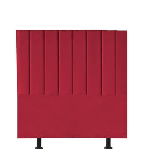 Cabeceira Estofada Carla 100cm Solteiro Para Cama Box Quarto Suede Vermelho - Gat Magazine