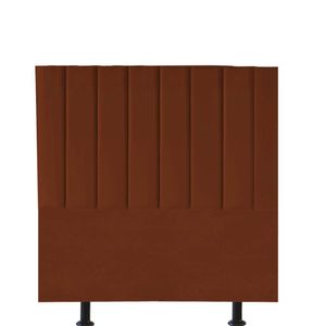 Cabeceira Estofada Carla 90cm Solteiro Para Cama Box Quarto Suede Terracota Telha - Gat Magazine