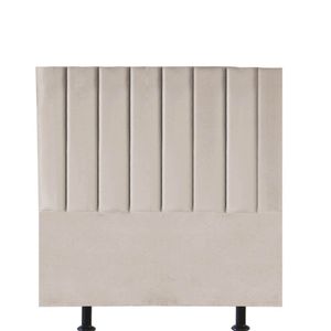 Cabeceira Estofada Carla 90cm Solteiro Para Cama Box Quarto Suede Bege - Gat Magazine