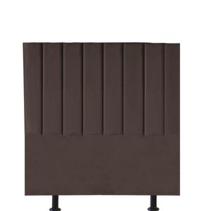 Cabeceira Estofada Carla 90cm Solteiro Para Cama Box Quarto Corino Marrom - Gat Magazine