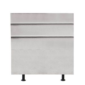 Cabeceira Estofada Argentina 100cm Solteiro Para Cama Box Quarto Suede Cinza Claro - Gat Magazine