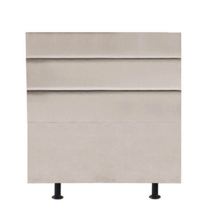 Cabeceira Estofada Argentina 100cm Solteiro Para Cama Box Quarto Corino Bege - Gat Magazine