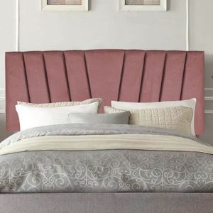 Painel Estofada Bélgica 90cm Solteiro Para Cama Box Quarto Suede Rose Gold - Gat Magazine