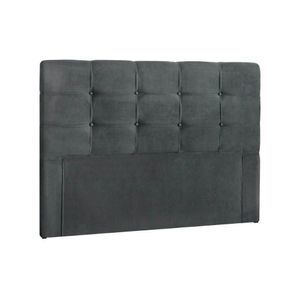 Cabeceira Cama Box Estofada Casal Casal Clean Suede Cinza - Simbal