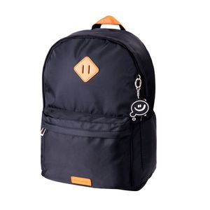 Mochila Laptop Basica Preta E Caramelo