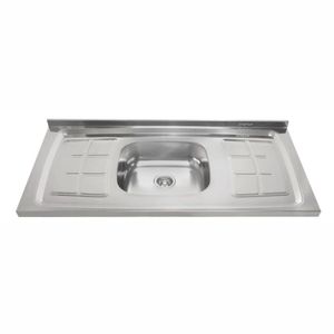 Cuba Para Pia De Cozinha 100cmx53cm Concretada Escorredor Bali Inox