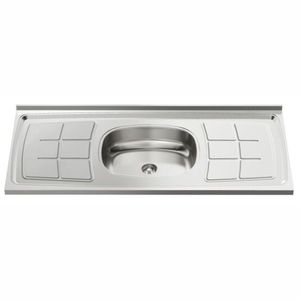 Cuba Para Pia De Cozinha 120cmx53cm Concretada Escorredor Bali Inox