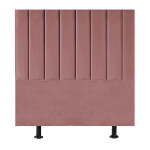 Cabeceira Cama Box Solteiro 100 Cm Sophia Carla Suede Cor:rosê