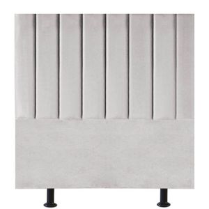 Cabeceira Cama Box Solteiro 100 Cm Sophia Carla Suede Cor:cinza Claro