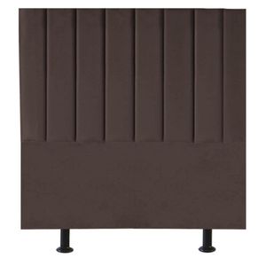 Cabeceira Cama Box Solteiro 100 Cm Sophia Carla Suede Cor:marrom