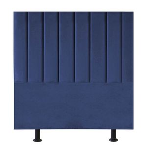 Cabeceira Cama Box Solteiro 100 Cm Sophia Carla Suede Cor:azul Marinho
