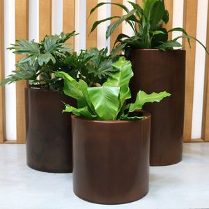 Vaso Cilindro 50 X 50 Cm Cor 09 - Antique Rusty