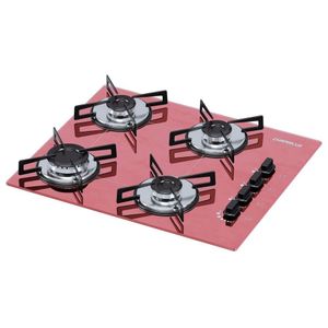 Cooktop 4 Bocas Ultra Chama Chamalux Rosa