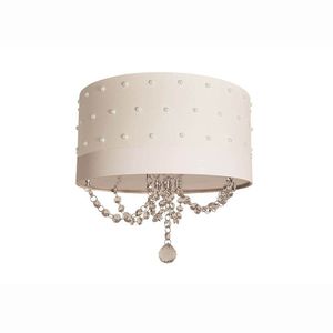 Luminária Plafon 2 Focos 15w Perolas 4281 Tom Luz Iluminação Branco-branco