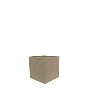 Vaso Relevo Quadrado 30 X 30 Cm Cor 11 - Granito Areia