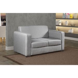 Sofá Para Sala De Estar 2 Lugares 150cm Basic Cinza Claro