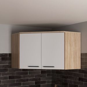 Armário Canto Oblíquo 2 Portas Amalia Aveiro Oak-cinza Urbano