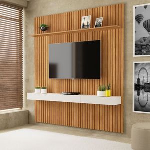 Painel Home Para Tv Até 75 Polegadas 184,5cm Evolution Carvalho Oro - Off-white