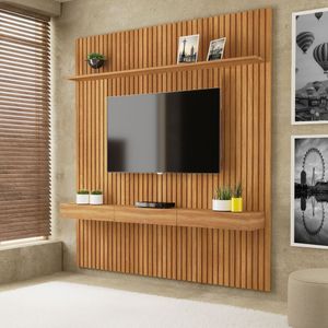 Painel Home Para Tv Até 75 Polegadas 184,5cm Evolution Carvalho Oro