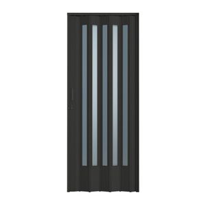 Porta Sanfonada Pvc Translúcida 210x60cm Bcf Preto