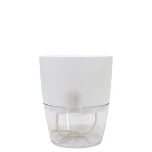Cachepot Acqua Autoirrigável 12 Cm Cor 06 - Branco Sólido